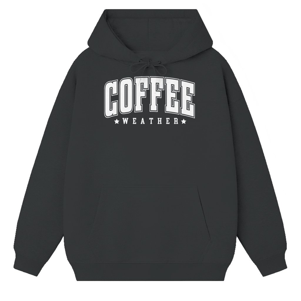Coffee Weather Hoodie – Christmas Gift for Him or Her Classic Style - front view