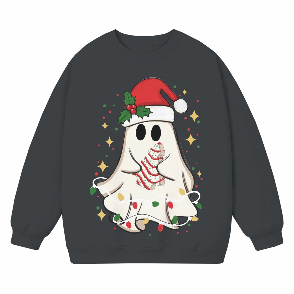Christmas Ghost Sweatshirt – Christmas Gift Cute Funny - front view
