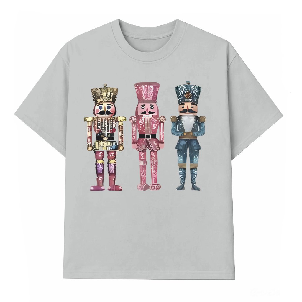 Nutcracker Trio T-shirt – Christmas Gift for Family Cute Long Sleeve - front view