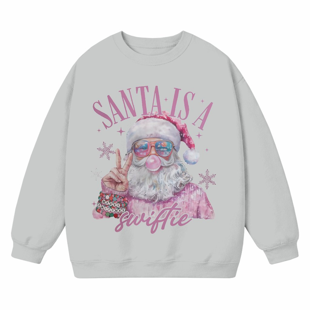 Funny Santa Pop Fan Sweatshirt – Christmas Gift for Pop Fan Festive - front view