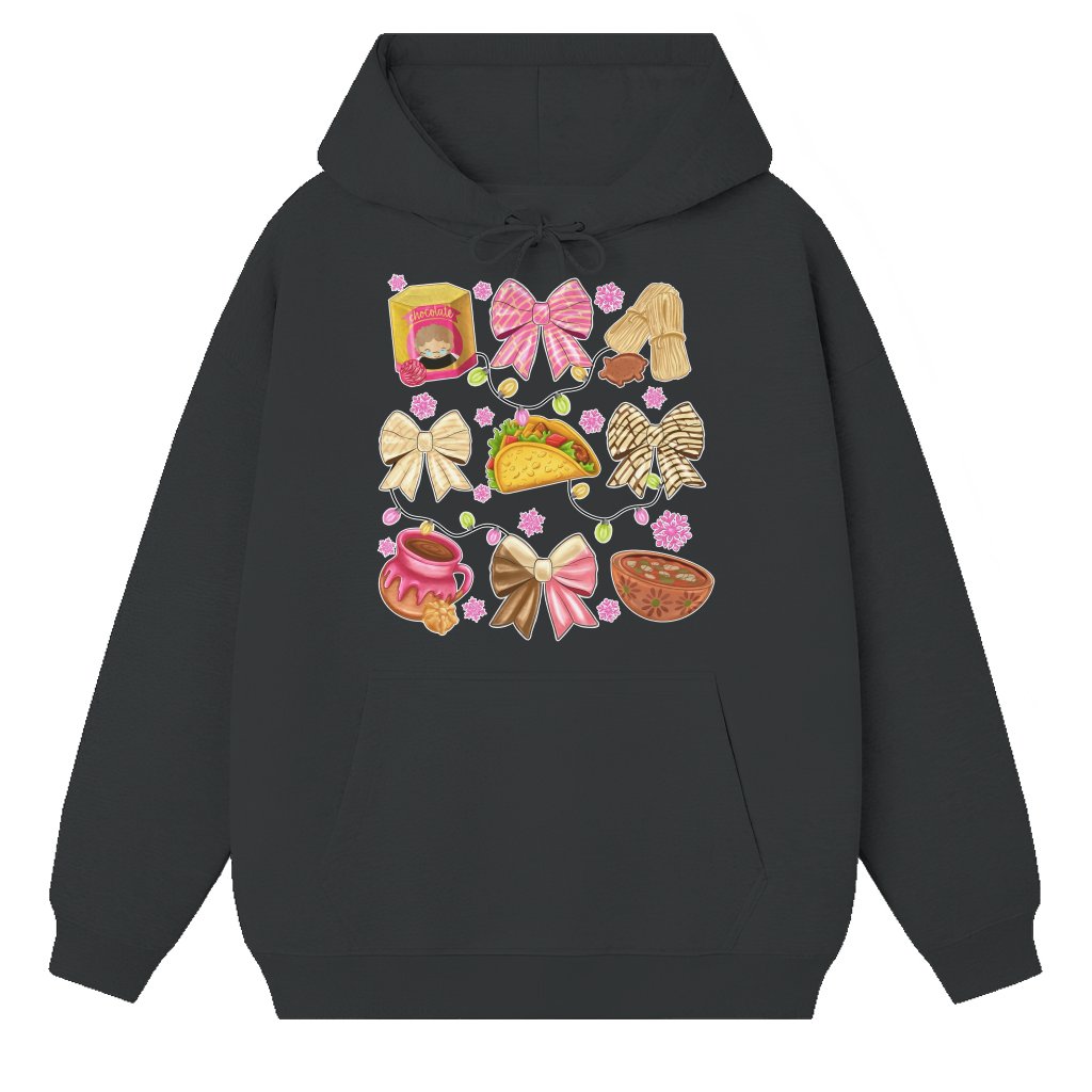 Cute Bow Hoodie – Christmas Gift for Women Cute Festive - front view
