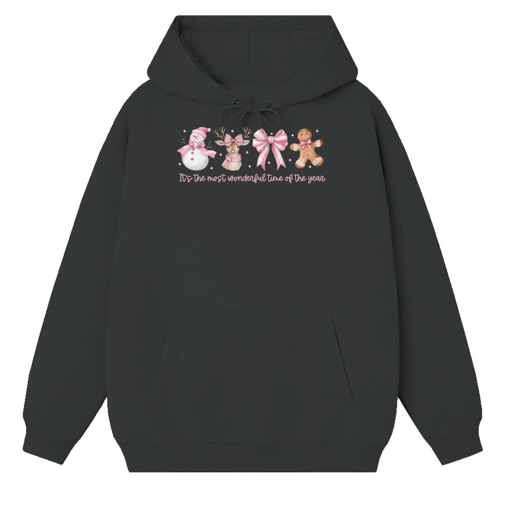 Tis The Season Santa Claus Hoodie – Christmas Gift Retro Vintage - front view