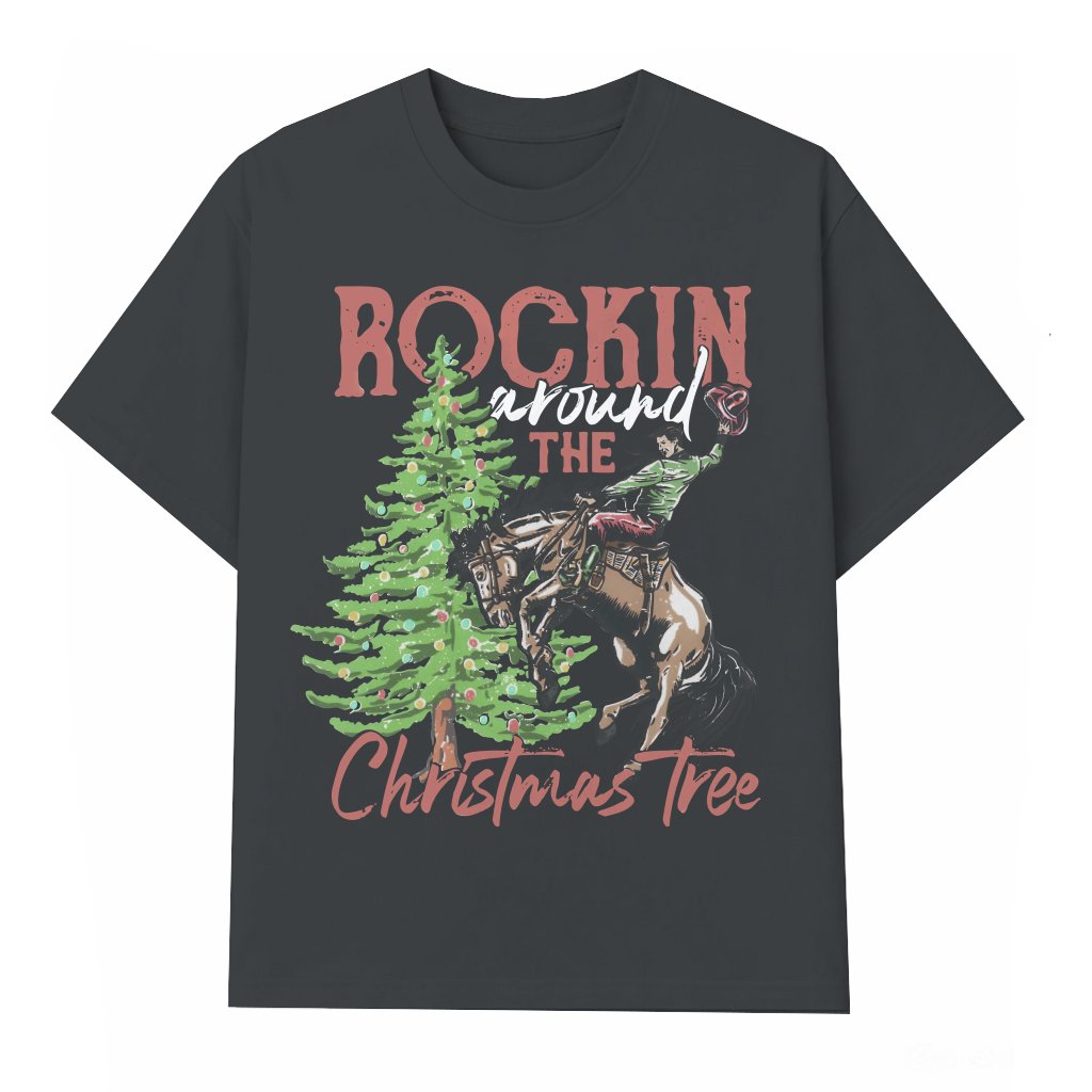 Country Western T-shirt – Christmas Gift Vintage Retro - front view
