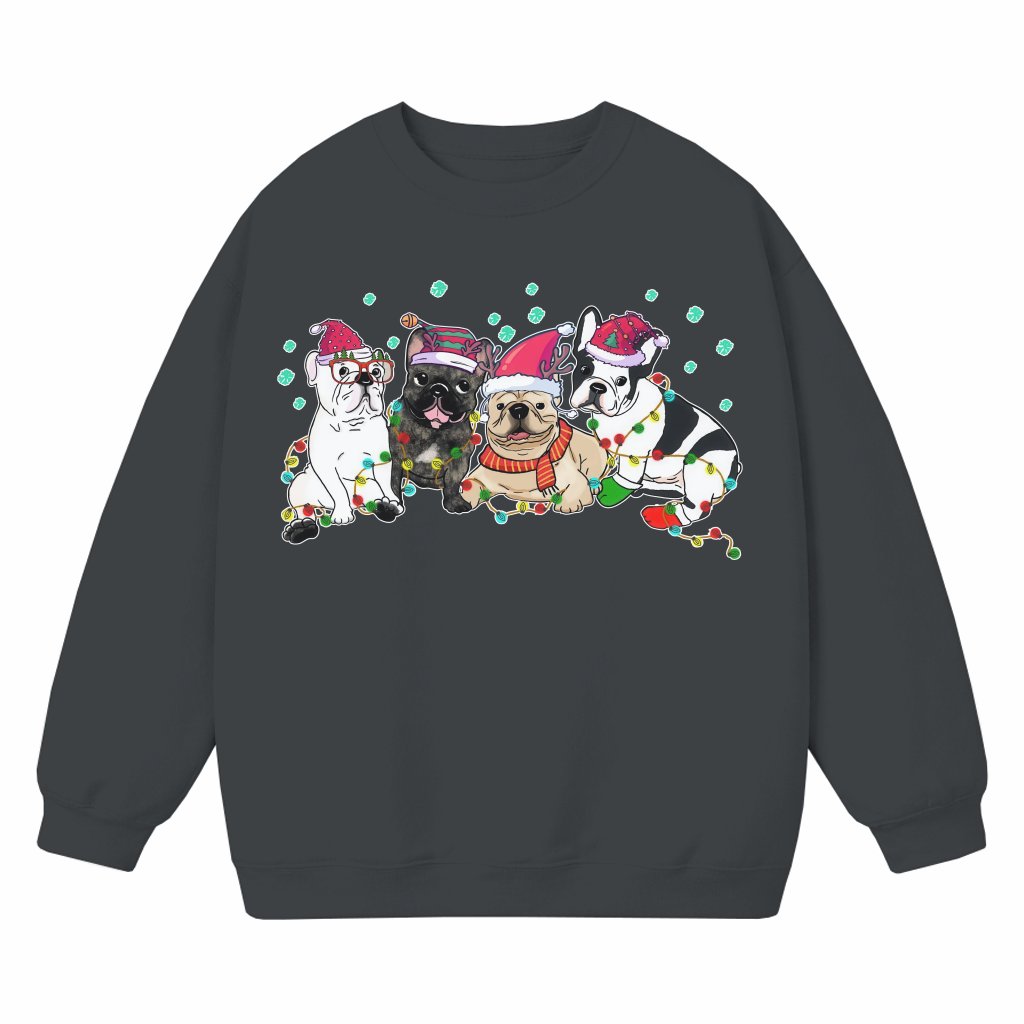 French Bulldog Sweatshirt Christmas – Gift for Him & Her - front view