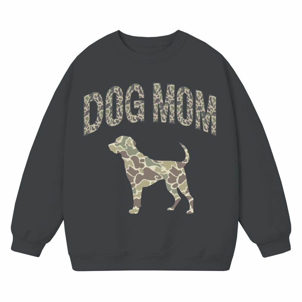Dog Mom Camo Sweatshirt – Christmas Gift for Dog Mom - front view