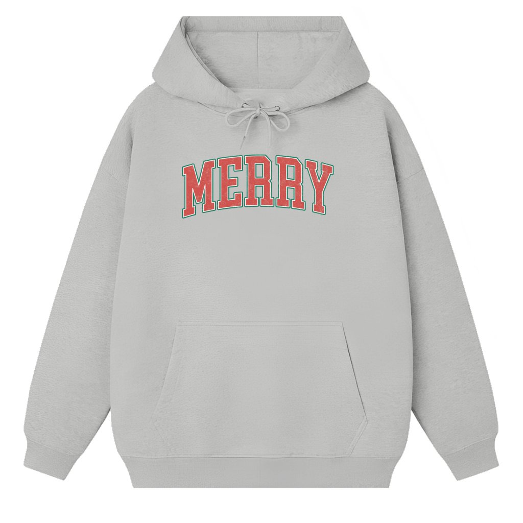 Cute Merry Hoodie – Christmas Gift for Women - front view