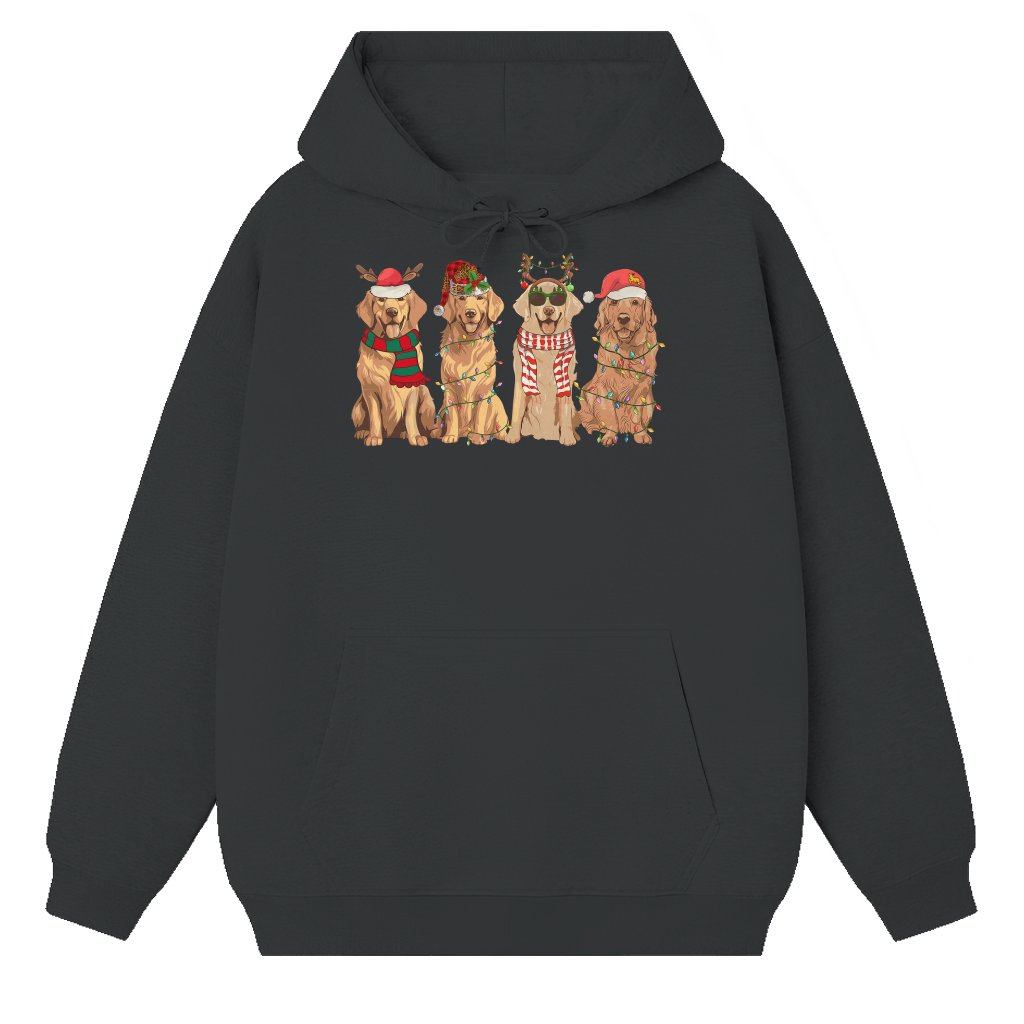 Cute Golden Retriever Hoodie – Christmas Gift for Golden Mom Dog Lover - front view