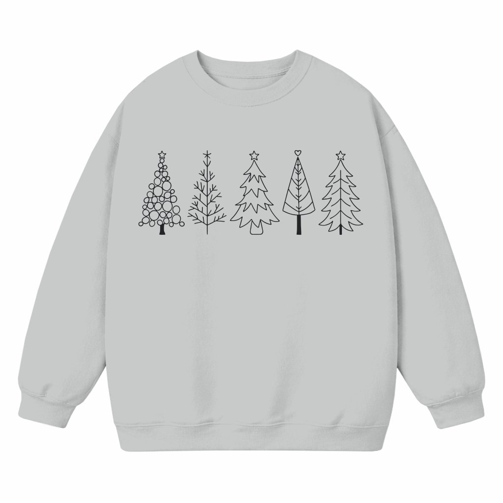 Festive Christmas Tree Sweatshirt – Christmas Gift for Women Cute - front view