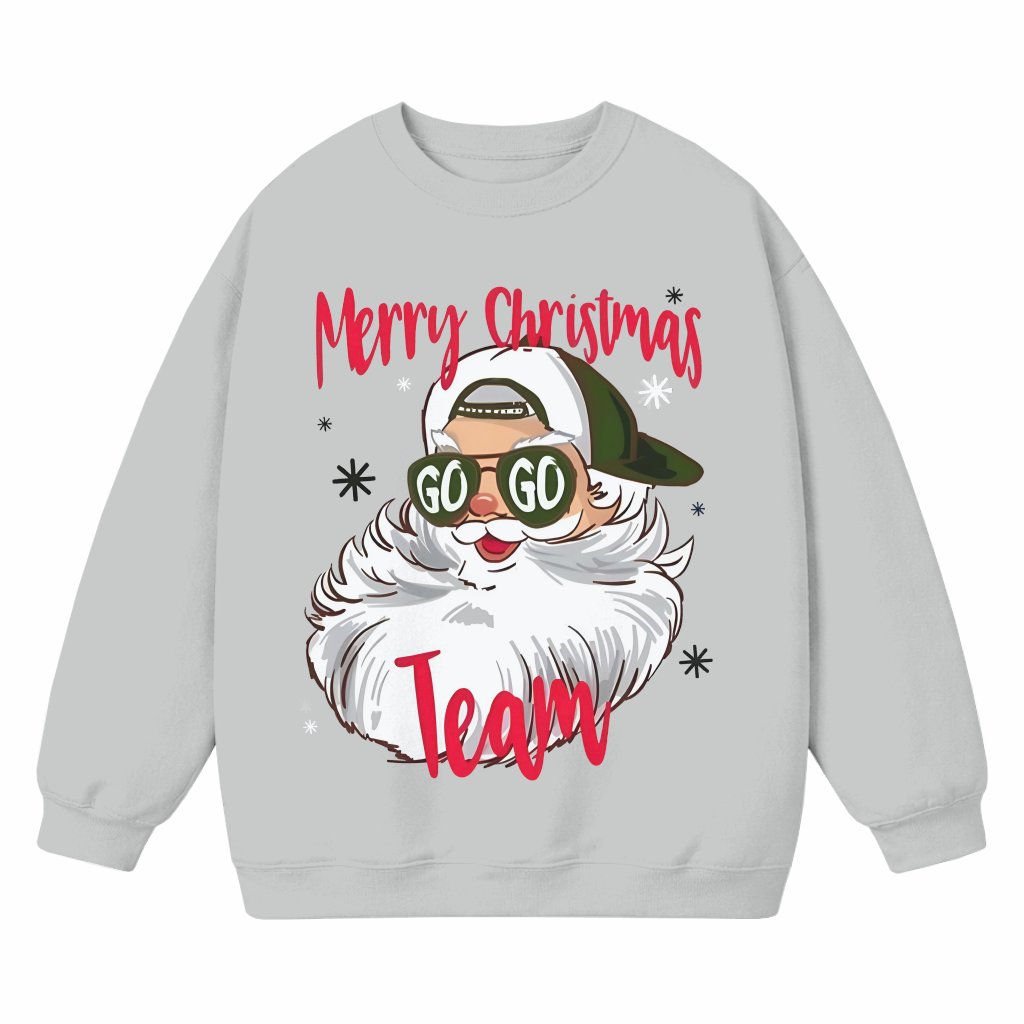 Classic Football Sweatshirt – Christmas Gift for Football Lover Merry Game Day Santa - front view