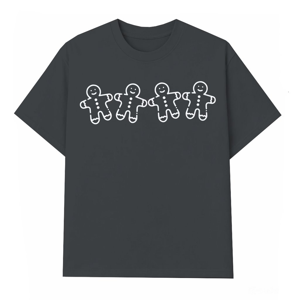 Gingerbread Woman T-shirt – Christmas Baking Gift for Her Cute - front view