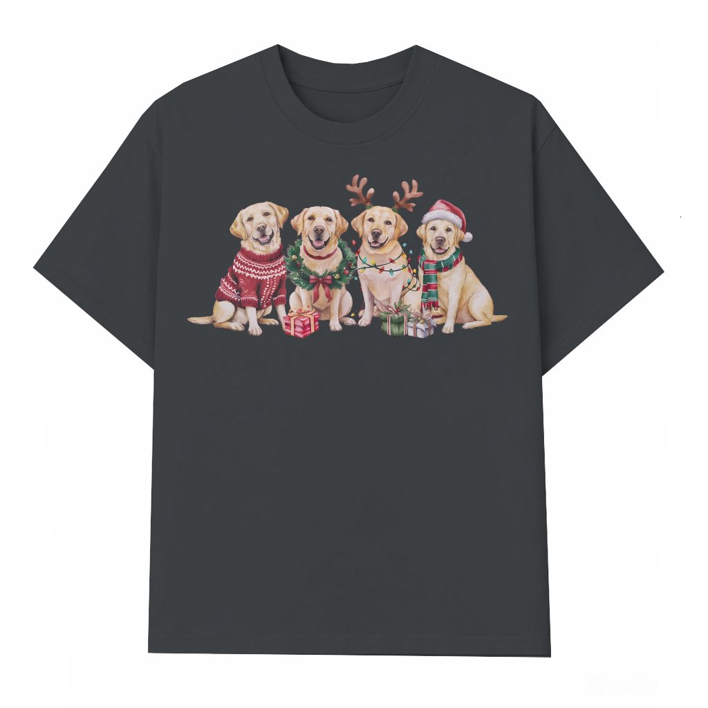 Funny Yellow Lab T-shirt – Christmas Gift for Labrador Owner - front view