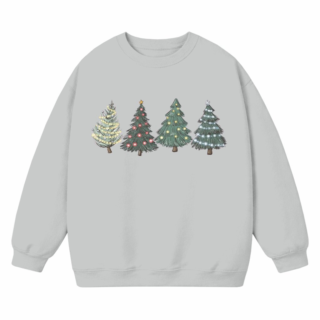 Cute Green Tree Sweatshirt – Christmas Funny Gift - front view