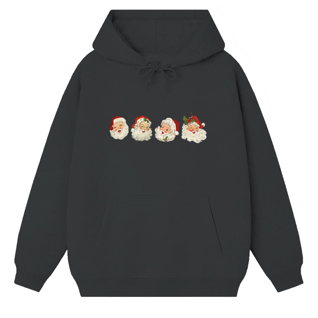 Funny Vintage Santa Claus Hoodie – Christmas Gift Retro - front view