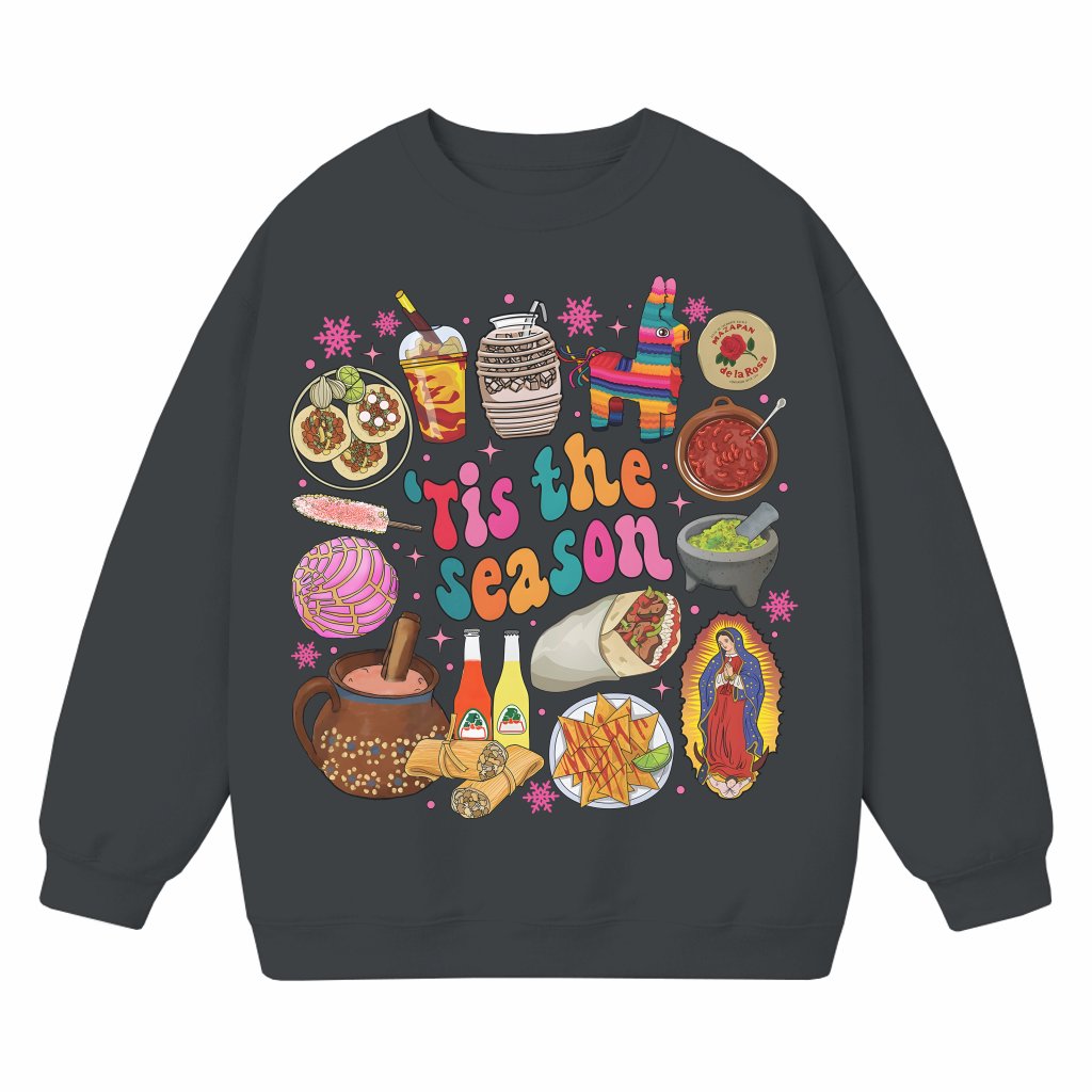 Mexican Christmas Sweatshirt – Christmas Gift Tis The Season - front view