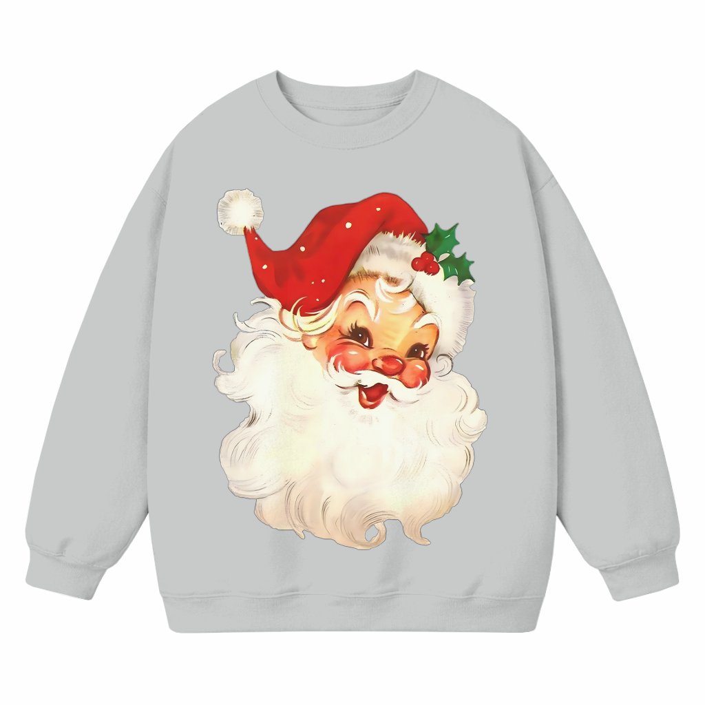 Retro Santa Sweatshirt – Christmas Gift for Her Vintage - front view