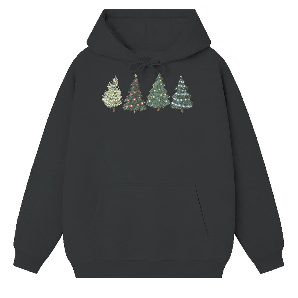 Cute Christmas Tree Hoodie – Christmas Gift for Women Festive Winter - front view