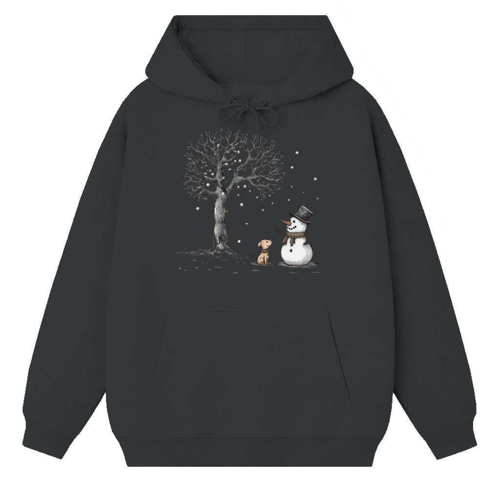 Let It Snow Snowman Hoodie – Christmas Gift Cute Winter Holiday - front view