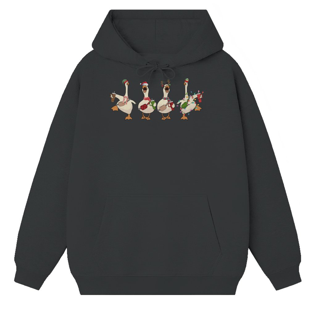 Funny Christmas Gooses Hoodie – Christmas Holiday Gift Merry Goosemas - front view