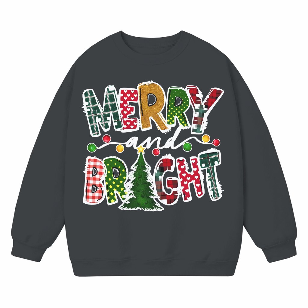 Christmas Tree Sweatshirt – Christmas Gift for Women Cute Festive Casual - front view