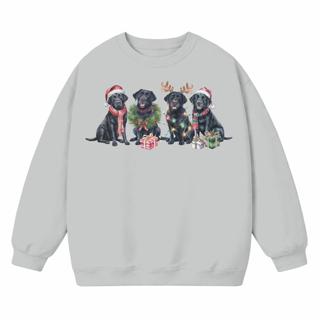 Funny Black Labrador Sweatshirt – Witty Christmas Gift for Dog Lover - front view
