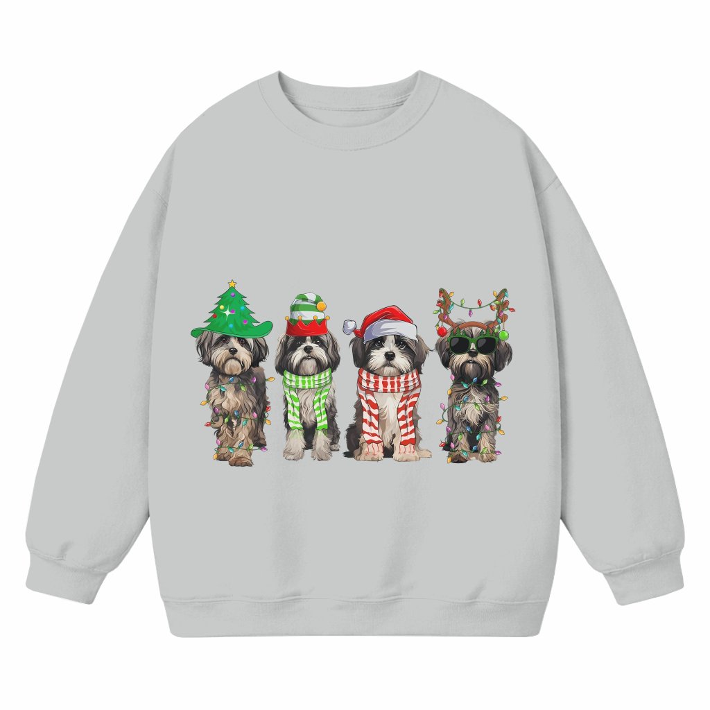 Shih Tzu Sweatshirt – Christmas Gift for Dog Lover Vintage - front view