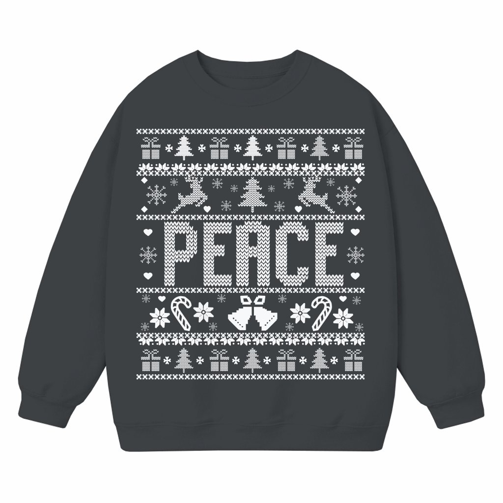 I Come In Peace Sweatshirt – Christmas Gift for Couples Ugly Funny Matching - front view