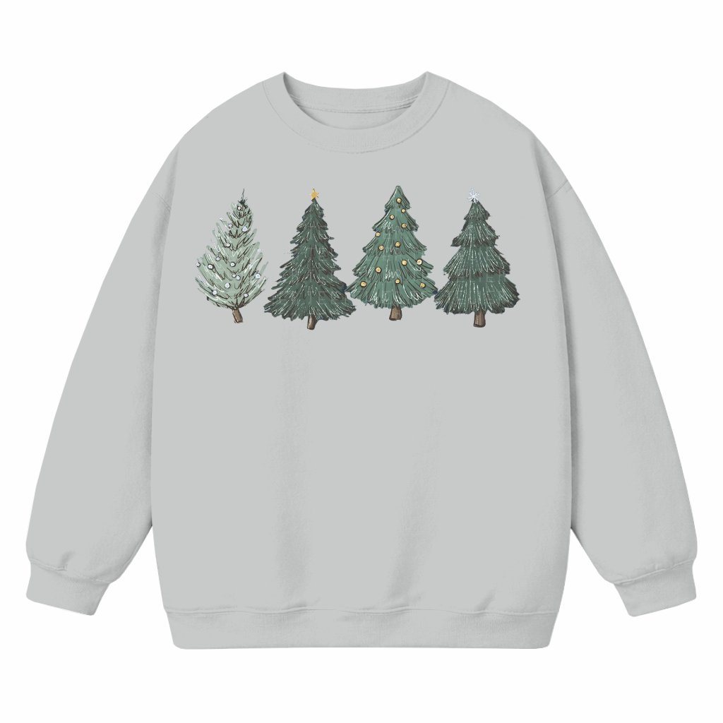 Christmas Tree Sweatshirt – Christmas Holiday Gift for Women Crewneck - front view