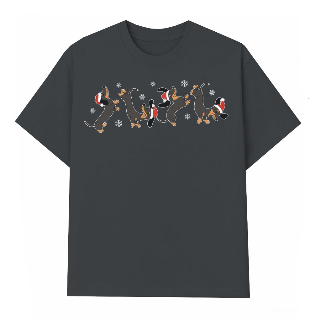 Cute Dachshund T-shirt – Christmas Gift for Dog Lover - front view