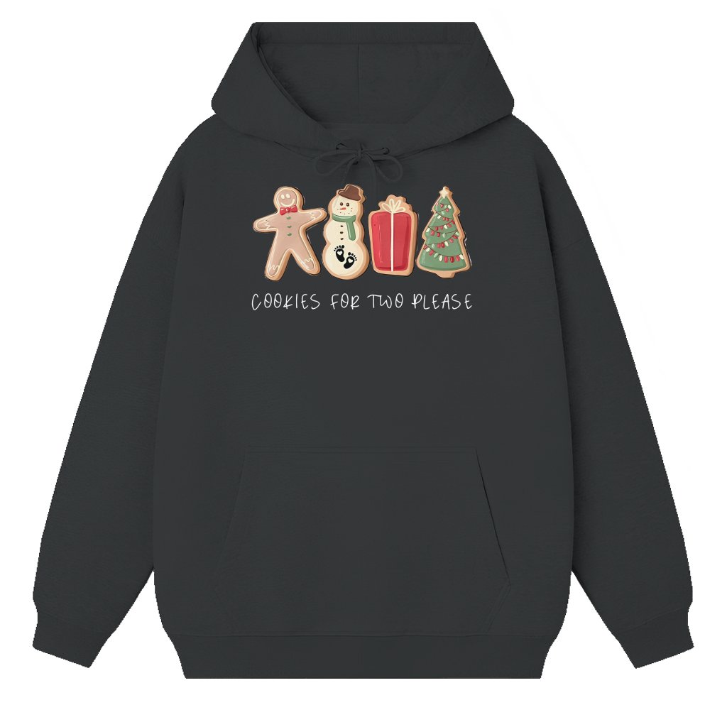 Christmas Pregnancy Announcement Hoodie – Holiday Reveal Gift - front view