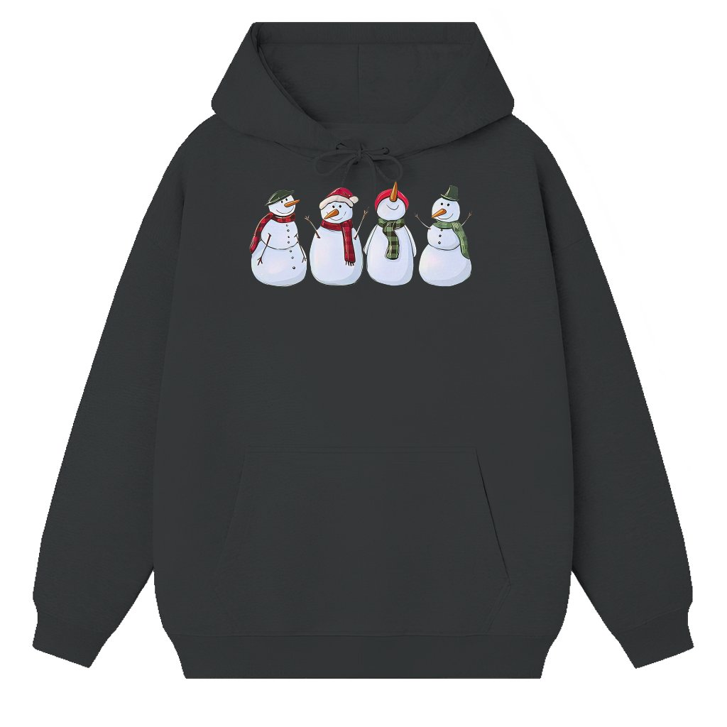 Cute Snowman Hoodie – Christmas Gift for Men Women - front view