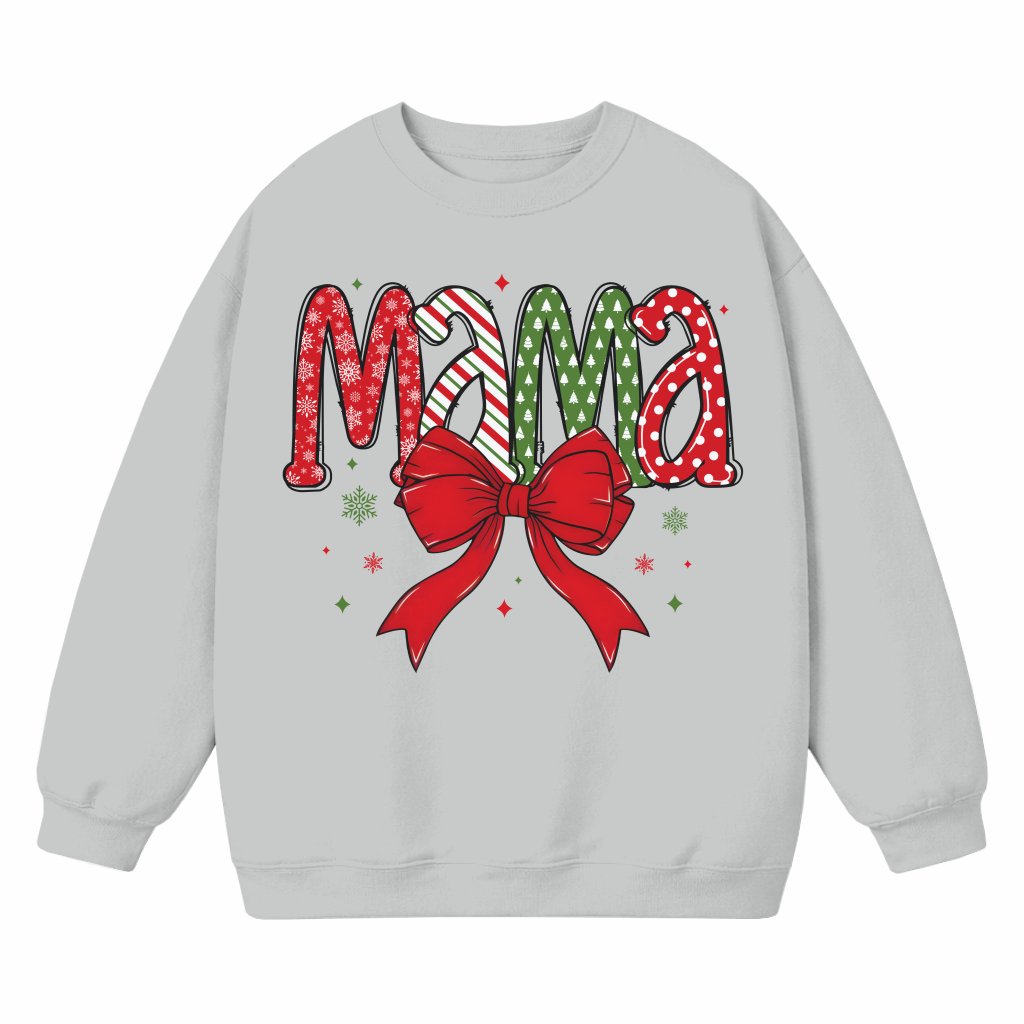 Mama Claus Coquette Sweatshirt – Christmas Gift for Mama Merry - front view