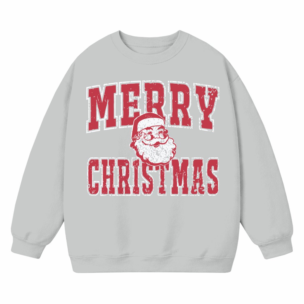 Retro Santa Sweatshirt – Merry Christmas Gift for Men Women Classic Vintage - front view