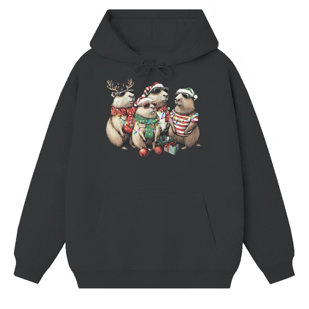 Funny Capybara Hoodie – Christmas Gift for Capybara Lover - front view