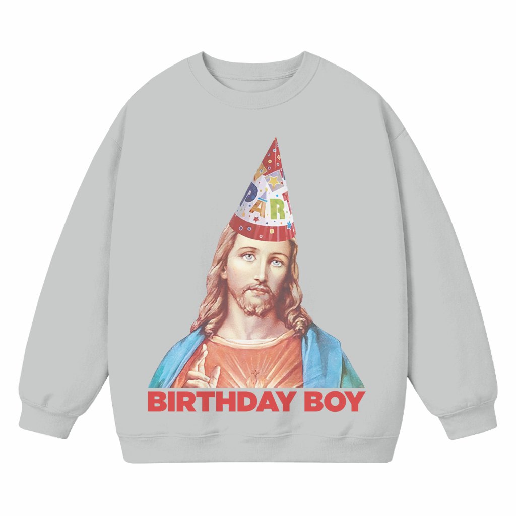 Jesus Birthday Boy Sweatshirt – Christmas Gift for Adult Classic - front view