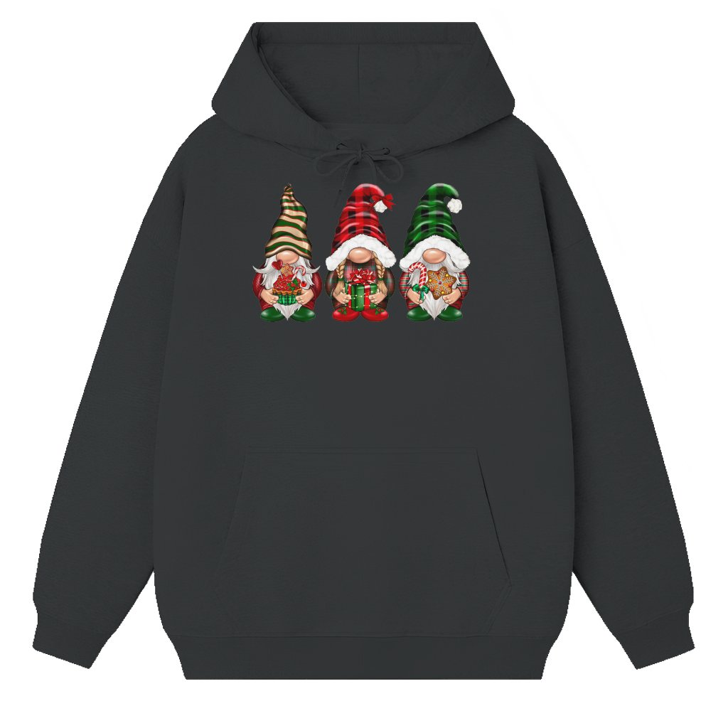 Merry Gnomies Hoodie – Cute Christmas Holiday Gift Funny - front view