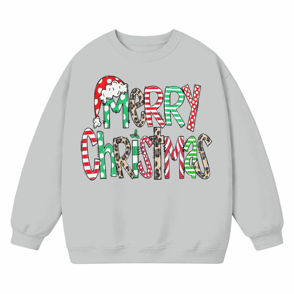 Merry Christmas Sweatshirt – Christmas Gift for Women Cozy Unisex - front view
