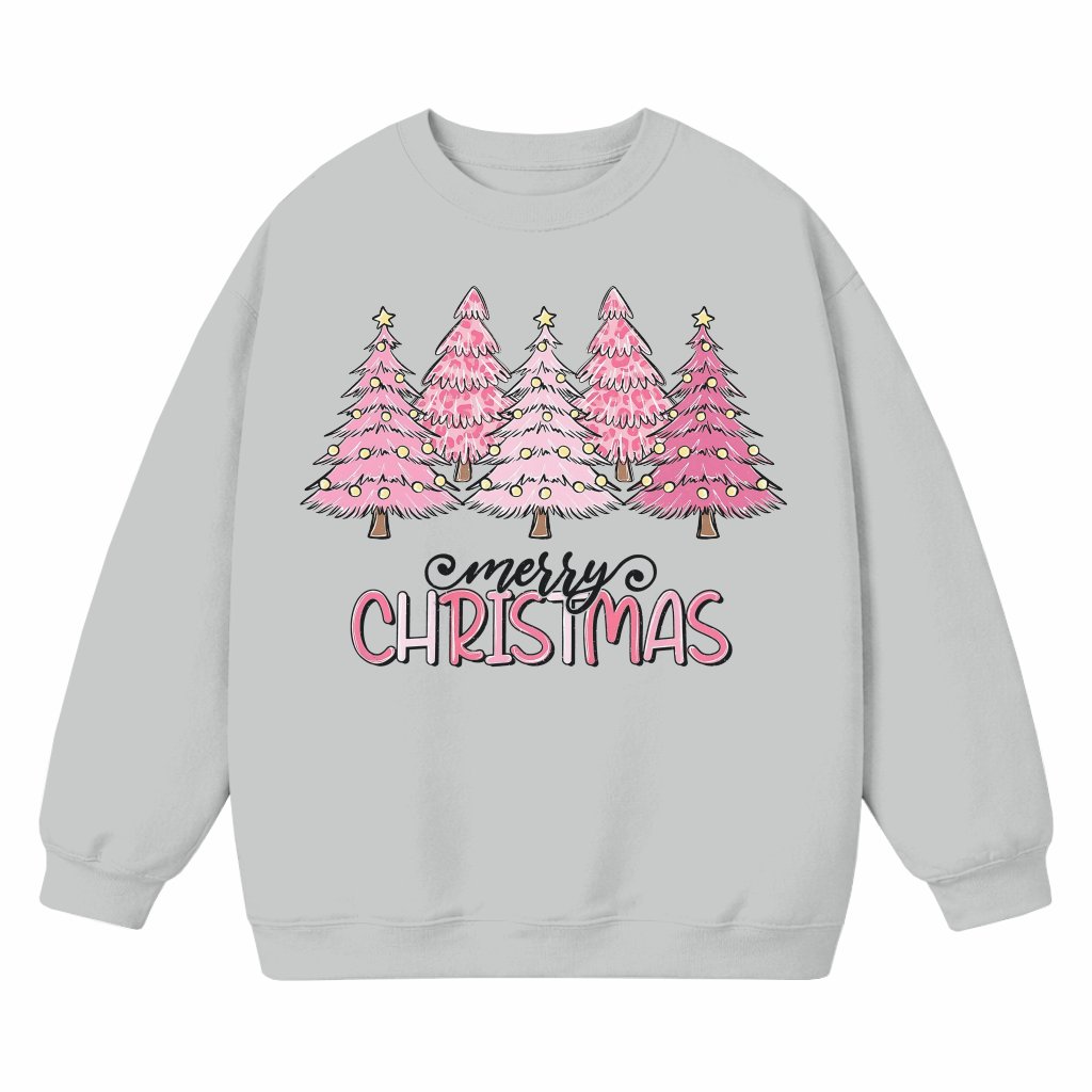 Cute Christmas Tree Sweatshirt – Christmas Gift for Women Festive Crew Neck - front view