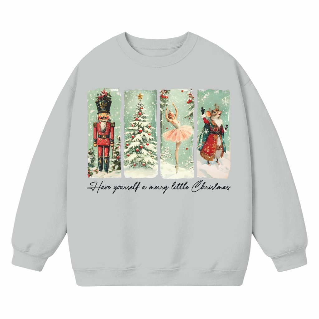 Nutcracker Sweatshirt – Merry Christmas Gift Vintage Classic - front view