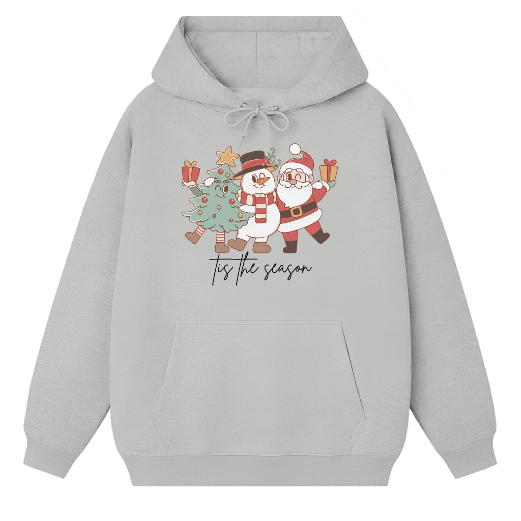 Tis The Season Hoodie – Christmas Gift for Women Retro Vintage - front view