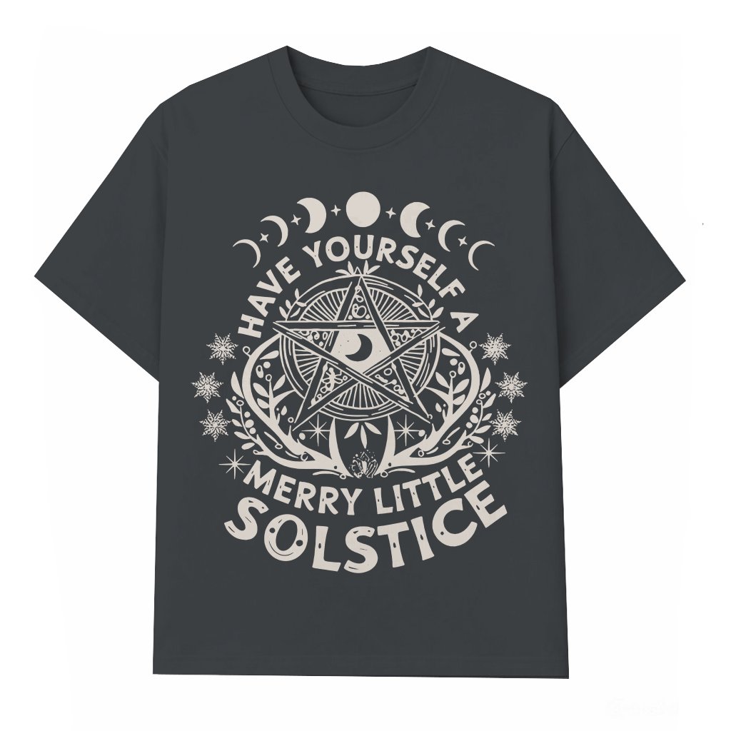 Winter Solstice T-shirt – Yule Holiday Gift Trendy - front view