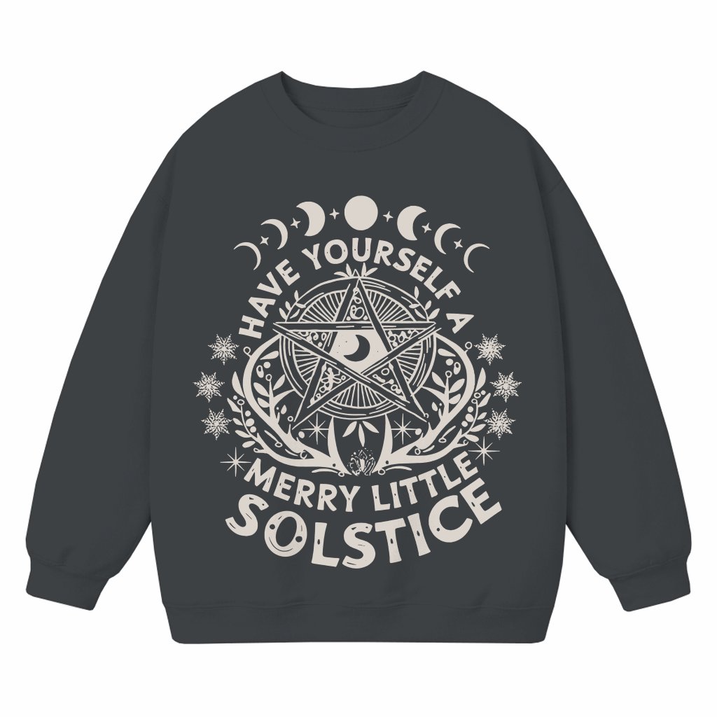 Cozy Winter Solstice Yule Sweatshirt – Christmas Gift - front view