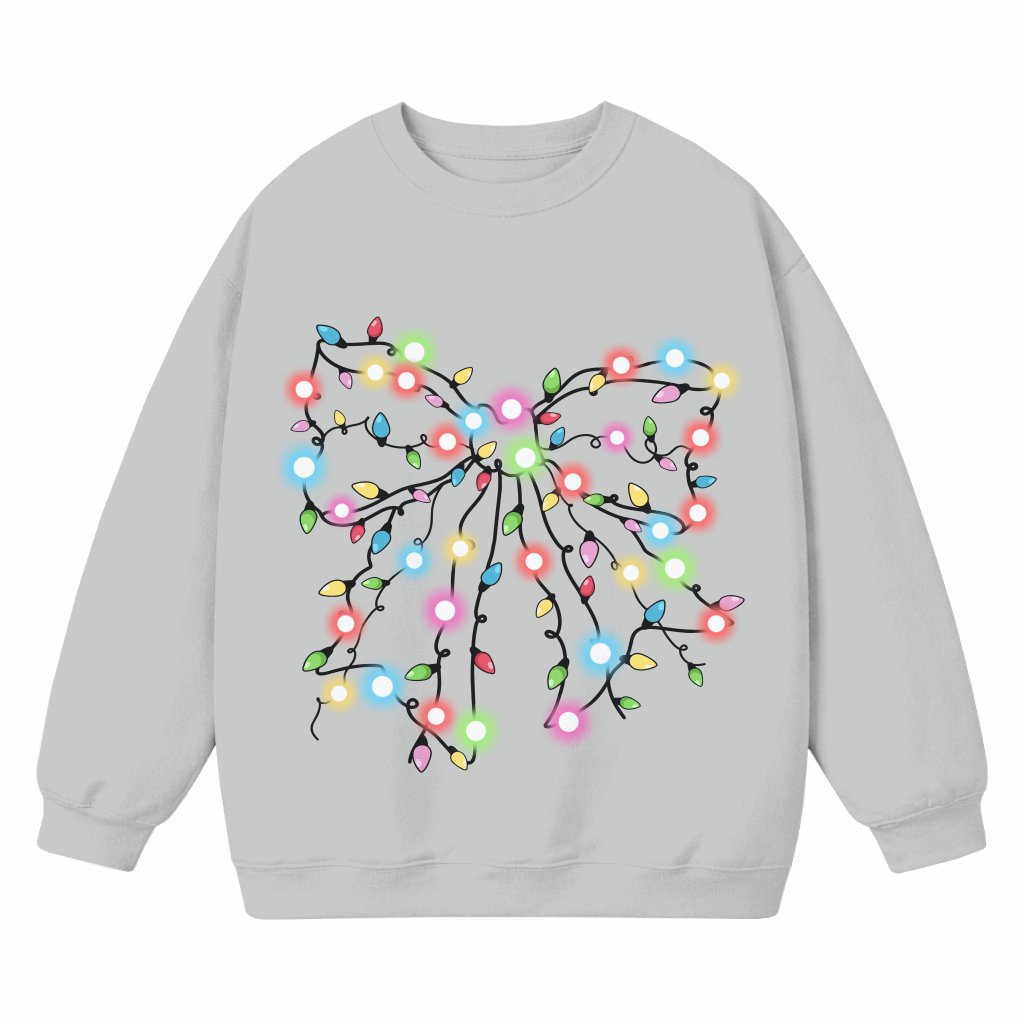 Coquette Christmas Sweatshirt – Gift for Her Vintage Style Trendy - front view