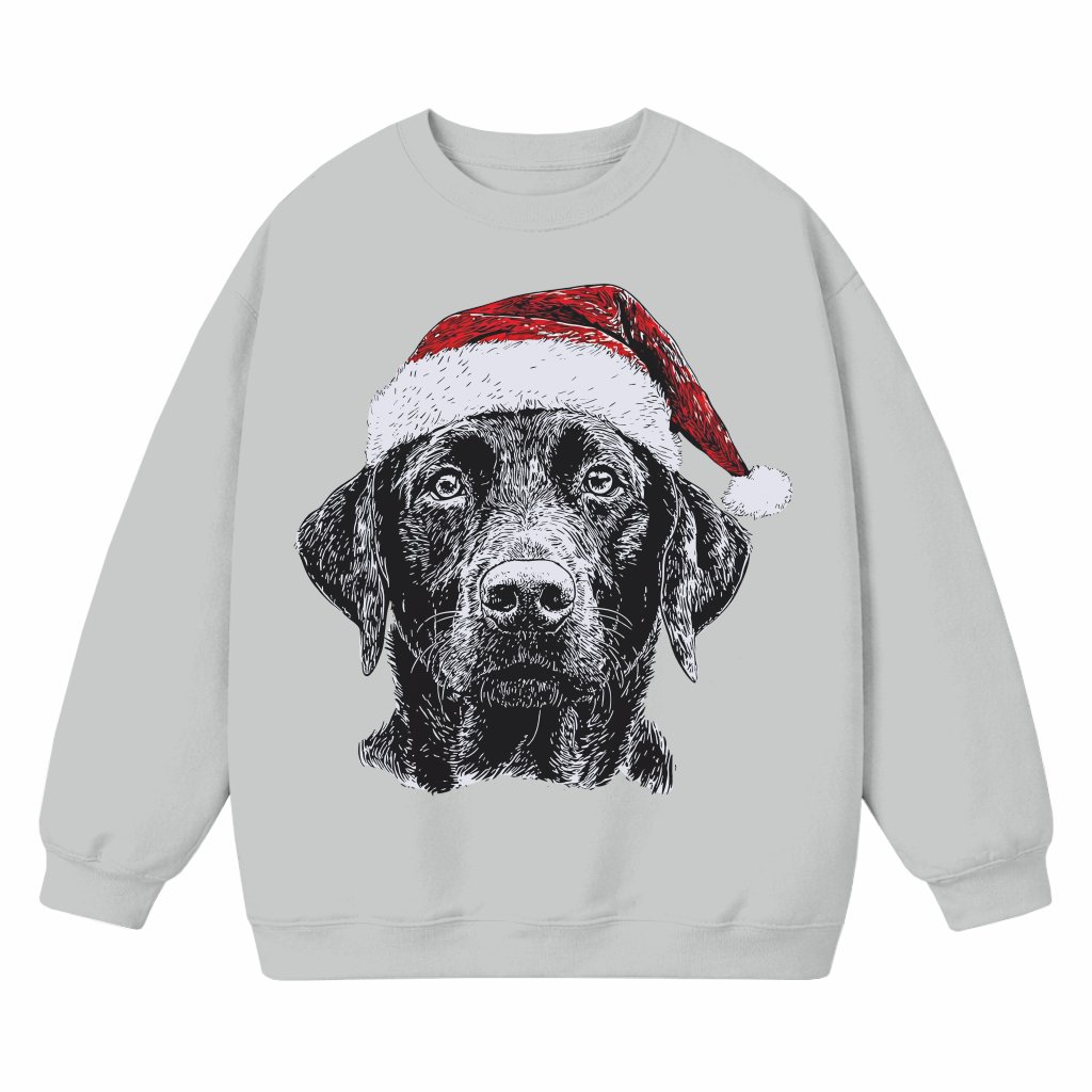 Cute Black Lab Sweatshirt – Christmas Gift for Dog Lovers - front view