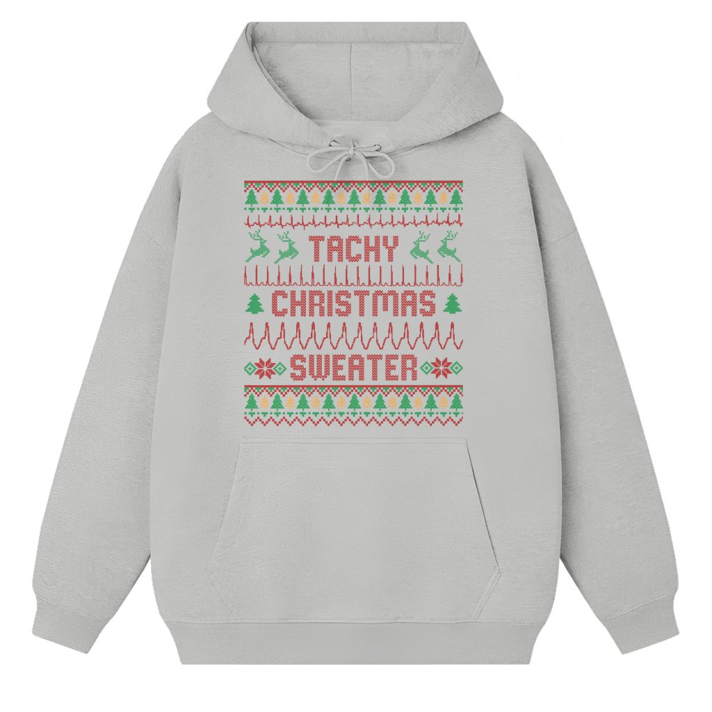 Funny Nurse Tele Tech Hoodie – Ugly Christmas Medical Cardiac Gift for Nurse Tele Tech - front view