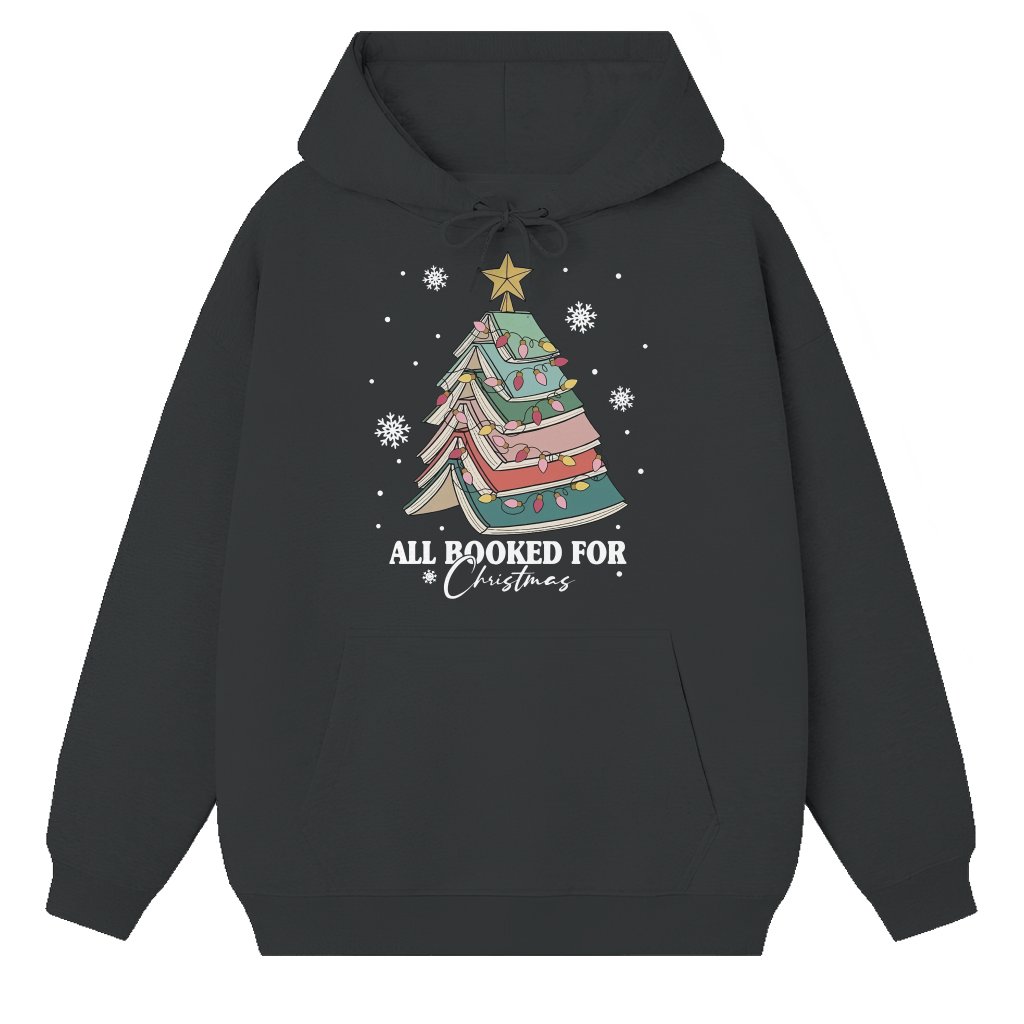 All Booked Hoodie – Christmas Gift for Book Lover Librarian Funny - front view