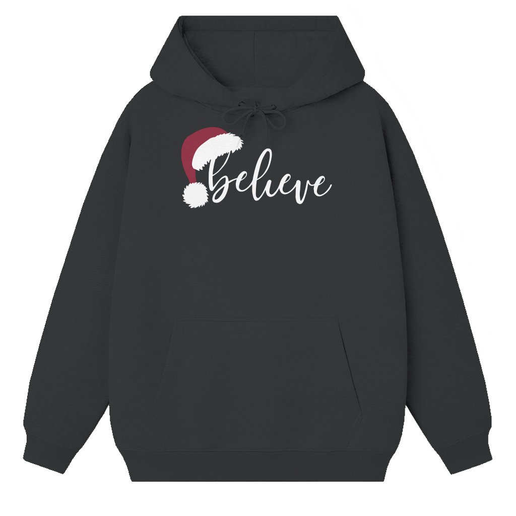 Christmas Letter Print Hoodie – Cute Christmas Gift for Women - front view