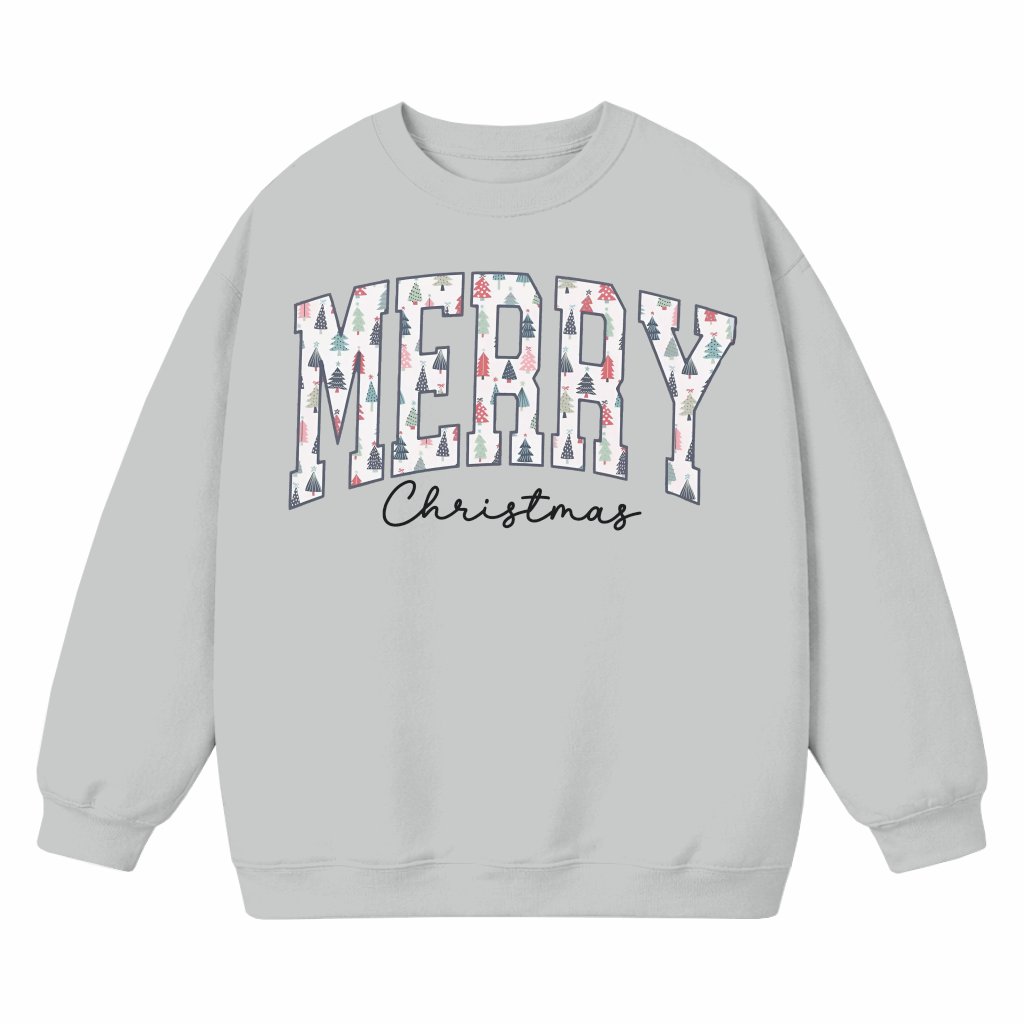Vintage Merry Christmas Sweatshirt – Christmas Gift for Women Retro Cozy - front view
