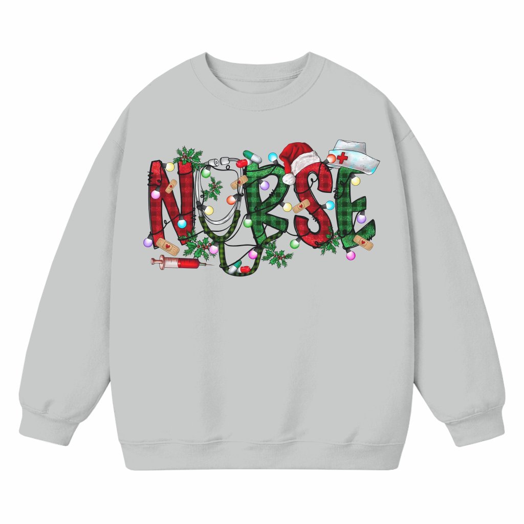 Nursing Sweatshirt – Cute Christmas Gift for Nurse Women - front view