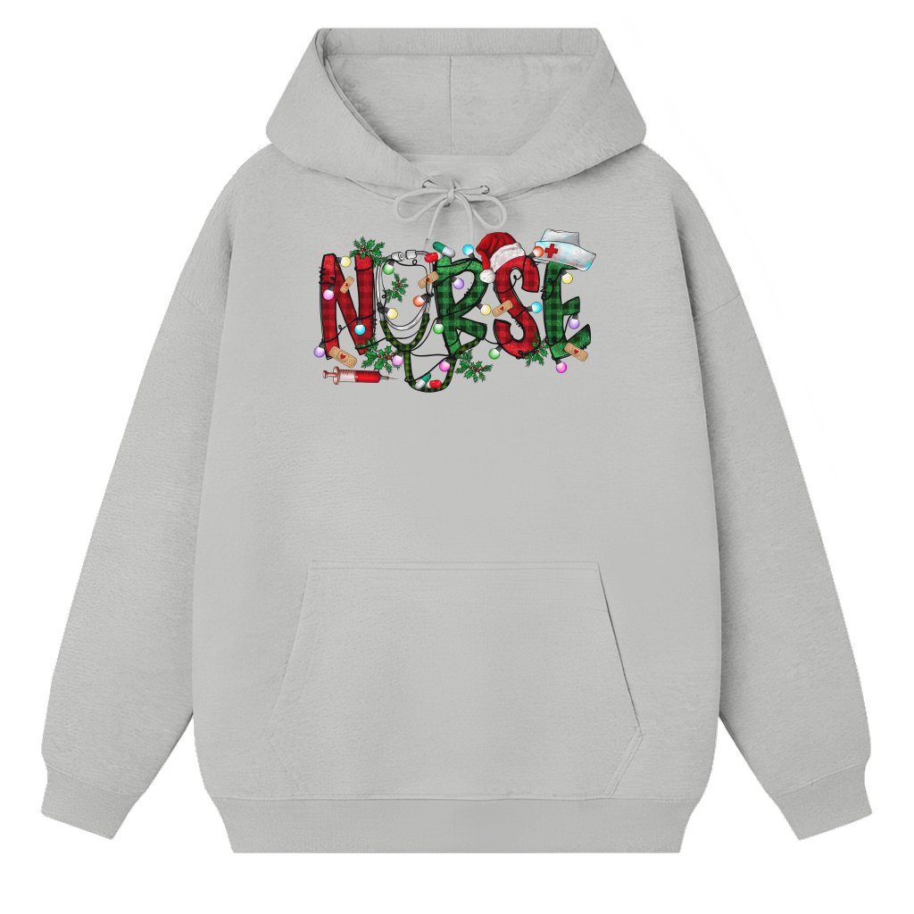 Funny Nursing Hoodie – Christmas Gift for Nurse Cute - front view