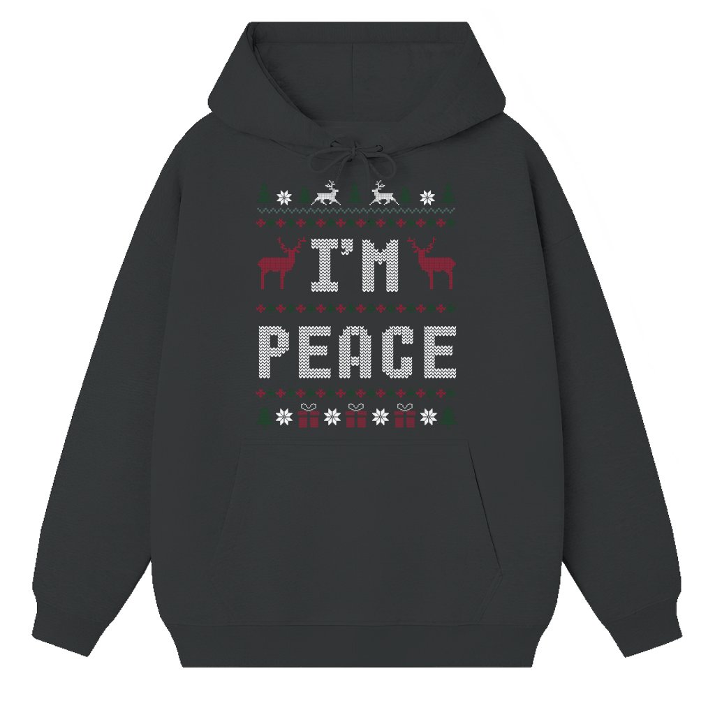 I Come In Peace Hoodie – Funny Christmas Gift for Couple - front view
